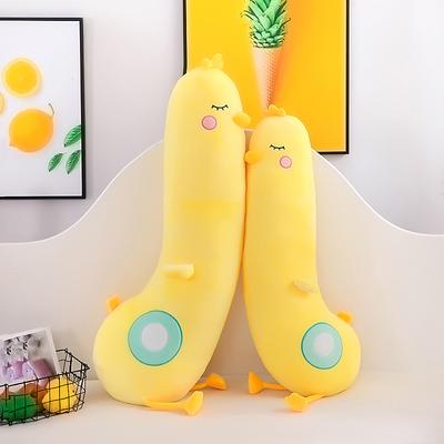 Creative New Style Chicken Pillow Plush Toy Cute Little Yellow Chicken Doll Sleeping with Dolls On The Bed Birthday Gift for Women