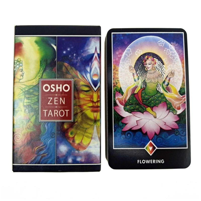 1 Box Osho Zen Tarot Card Reasoning Tarot Card Board Game Card, A 78 Deck English Visions Divination Edition Board Playing Game