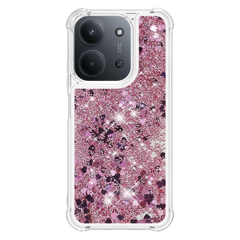 Pro Xiaomi Redmi 15C Pouzdro Redmi15C Třpytivé Tekuté Písky Dynamické Pouzdro na Telefon pro Funda Xiaomi Redmi 15c 4G 5G Kryt Coque