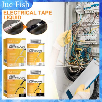125ml Liquid Electrical Tape Waterproof Insulating Coating Flexible Adhesive For Wires & Chips Indoor/Outdoor Use Quick Drying