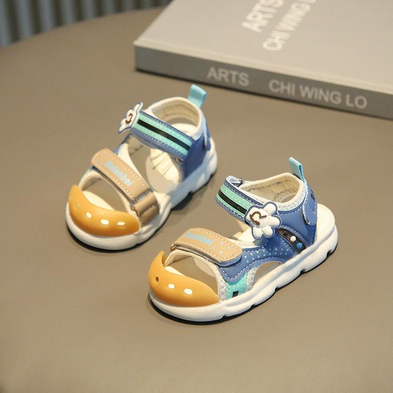 Baby Cartoon Sandals 2025 Summer Children's Functional Shoes Men's and Women's Children's Baotou Beach Shoes Toddler Shoes 2025
