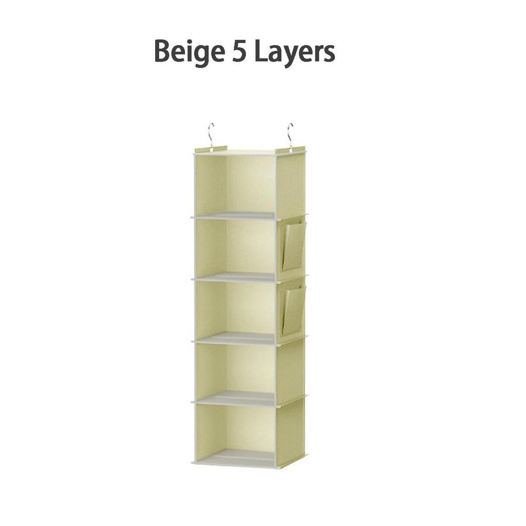 Multi-layer Foldable Non-woven Hanging Storage Bag for Wardrobe