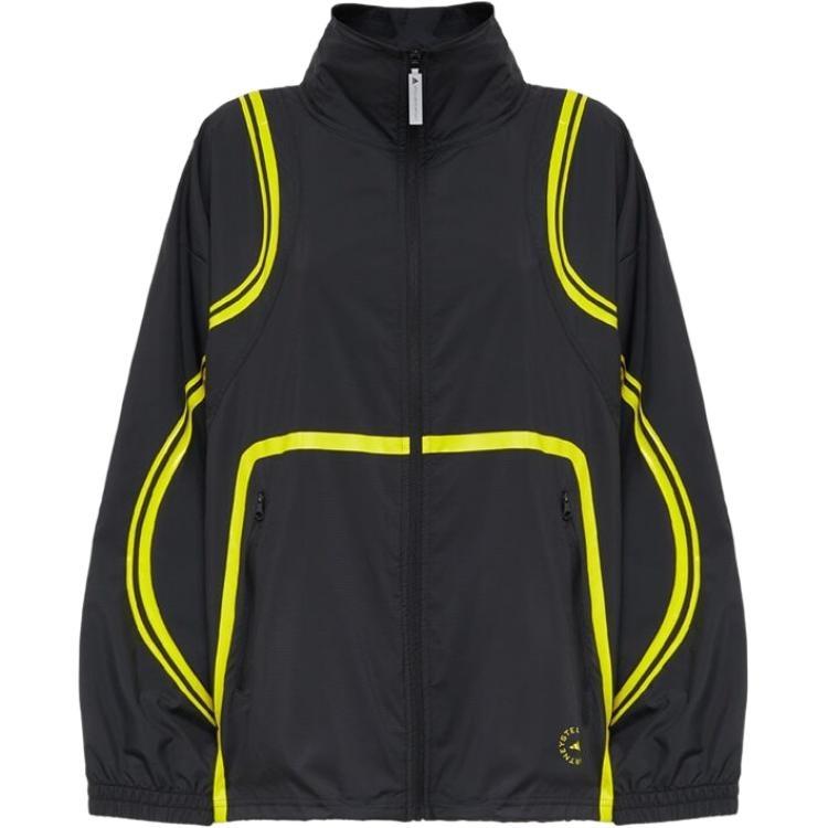 (WMNS) adidas by Stella Mccartney Wind Jacket Asia Sizing Black Yellow Women s HI6129 M