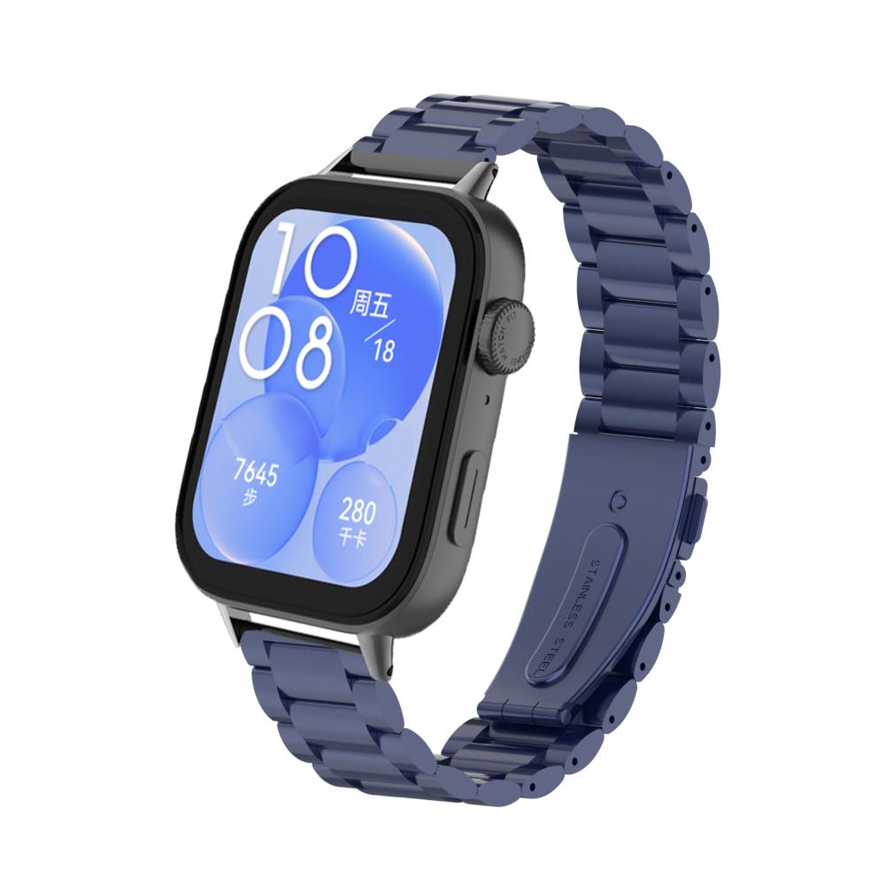 Pulseira de aço inoxidável para Huawei Watch Fit 3 Pulseira de metal de substituição rápida Pulseira para Huawei Fit 3 Smartwatch Correa
