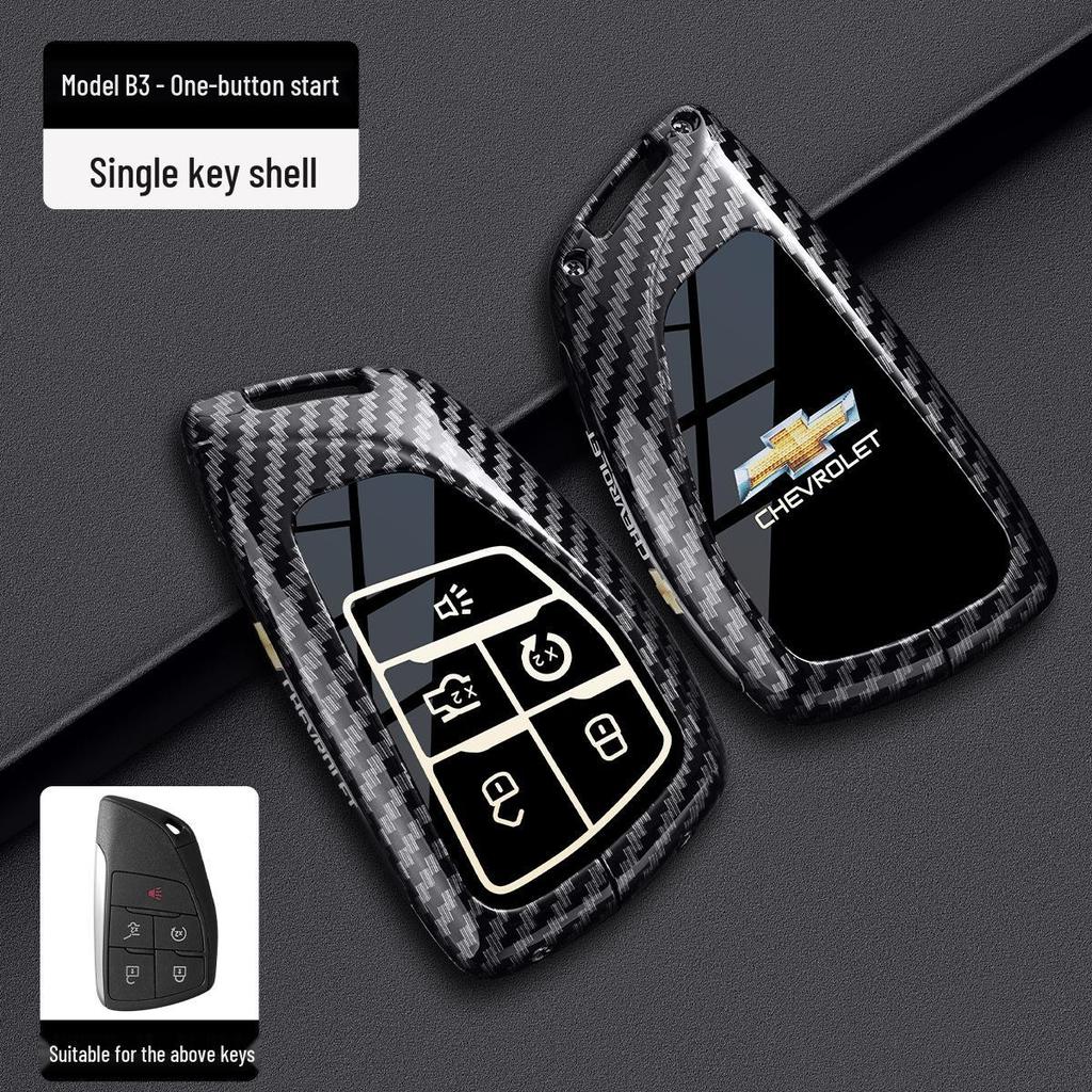 Chevrolet Schlüsselabdeckung für Cruze, Cavalier, Malibu XL, Equinox, Trax (Kohlefaser)