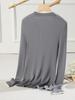 Mulberry Silk Blend Fake Two-Piece Ribbed Knit Slim-Fit Base Layer for Women - Spring/Autumn 2026