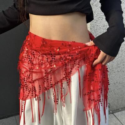 Jazz Dance Belly Dance Belt Tassels Dancer Skirt Fashion Waist Chain  for Thailand/India/Arab