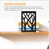 Metal Hollow Tree Bookend Lshaped Iron Desk Organizer For Kids And Students