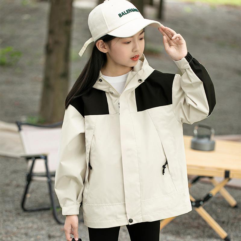 Vattentätt Vindsäkert Jacksett för Barn Höst/Vinter: Flickors 3-i-1 Foder, Pojkars 2-delad