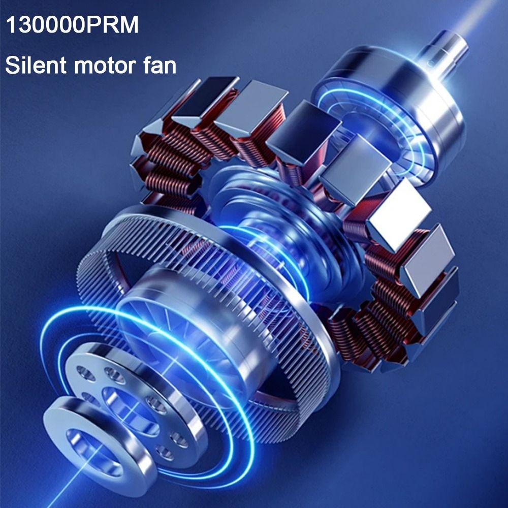 With LED Light Violent Turbofan Brushless Motor Power Air Duster Mini Turbo Jet Fan Car