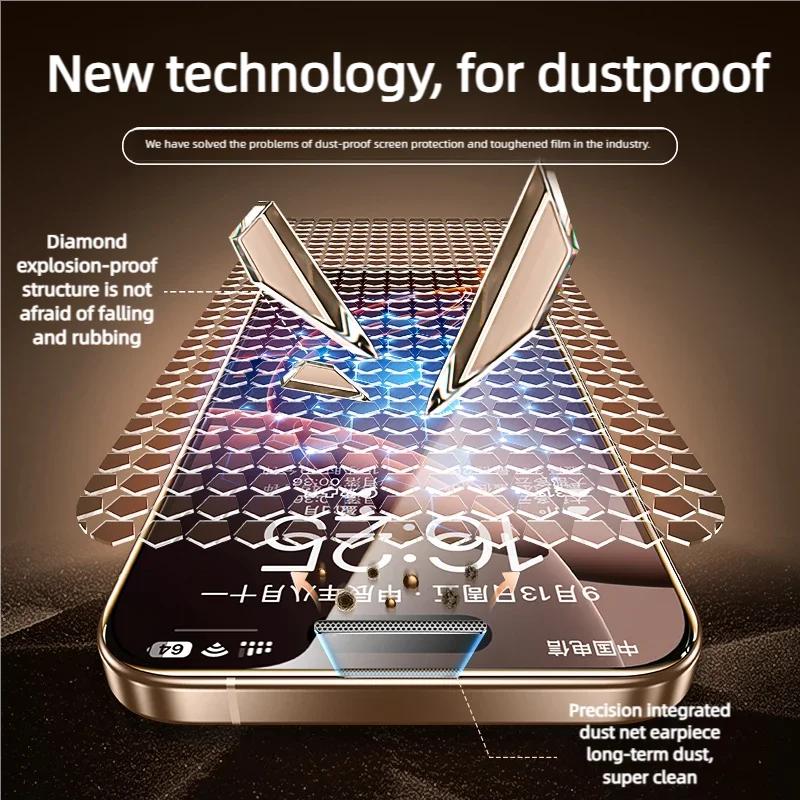 HD/Privacy 9H Screen Protector Tempered Glass Cover For IPhone 17 Air 16E 15 14 Plus 13 Pro Max Easy Installat Dust Free Kit Set