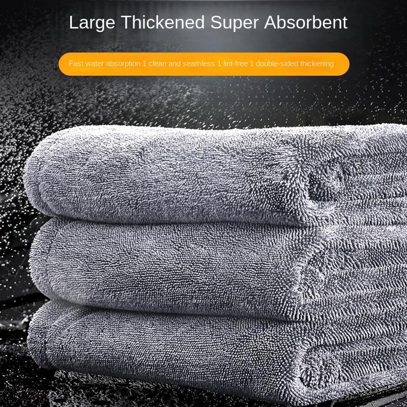 160x60cm High-End Super großes verdicktes Wasseraufnahme Mikrofaser Handtuch Autowaschhandtuch Detaillierung Reinigungstuch Autowäsche Trocknung