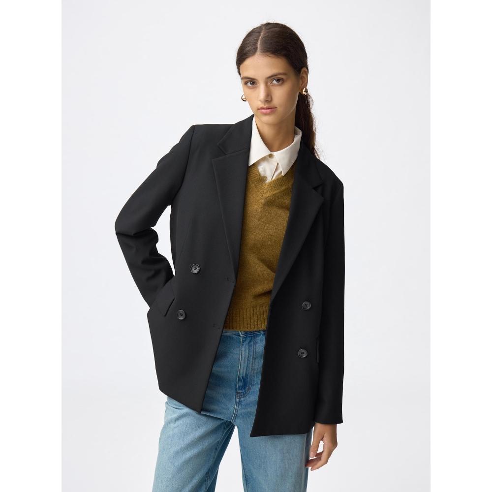 

Gu By Uniqlo Двубортный пиджак 09 BLACK/3XL