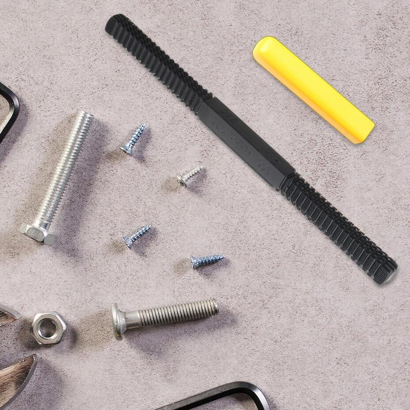 Thread Restorer File Sturdy Rustproof Carbon Steel Pitch Gauge File Multifunctional High Hardness Thread Repair Tool Restorer