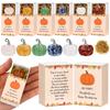 6 Set Thanksgiving Gift Crystal Pumpkin Ornaments Autumn Thank You Gifts