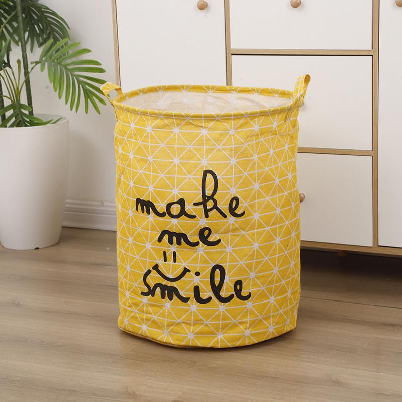 Dirty Clothes Storage Basket Bathroom Storage Bucket Foldable Storage Bag