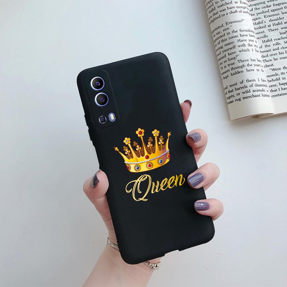 For vivo Y72 5G Case Soft TPU Silicone Cute Cartoon Shell Phone Back Cover for vivo Y72 5G V2041 Case Fundas Coque Etui Bumper