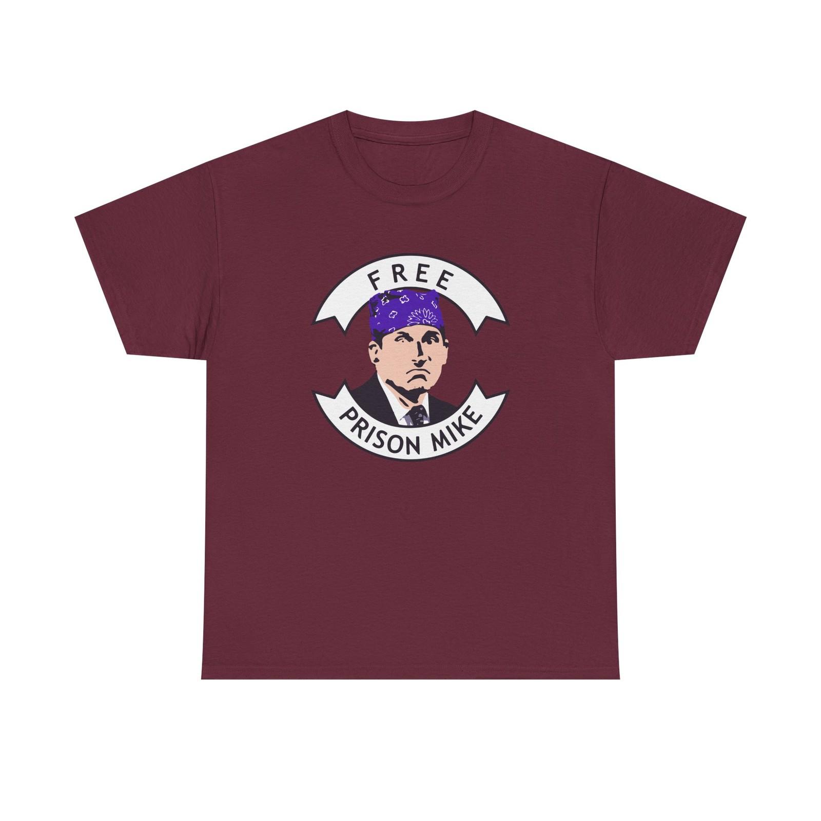 Free Prison Mike T-Shirt - Funny The Office U.S. Tee Shirt - Michael Scott Gift 2XL