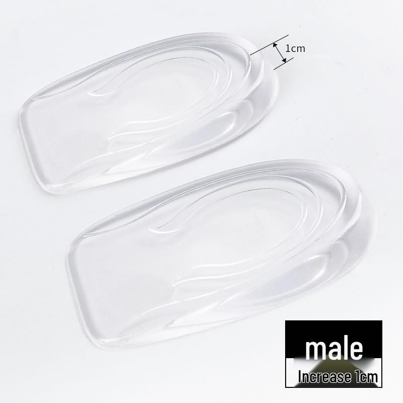 Mezze Solette Morbide in Silicone Invisibili per Aumentare l'Altezza, Rialzi per Talloni Unisex