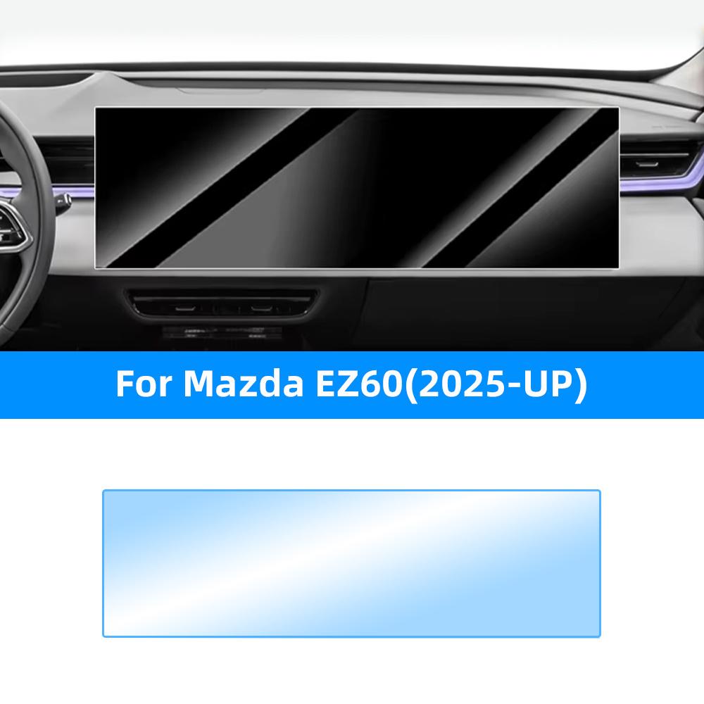 Car Tempered Glass Protective Film For Mazda EZ-60 CX-6e 2025-2026 Navigation Screen Protector Display Interior Car Accessories