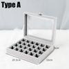 Earrings Ring Storage Square Box Holder Jewery Display Foldable Case