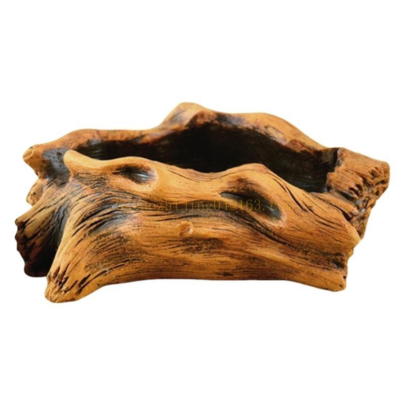 Ecofriendly Flowerpots Imitation Texture Planter for Balcony Garden Display,Stylish Succulent Arrangement Home Office Decoration