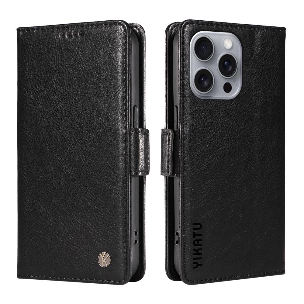 Magnetiskt Läderplånboksfodral för IPhone 17 16 16e 15 14 13 12 Mini 11 Pro Max Plus Lyxigt Premiumfodral Telefonskal Stötsäkert