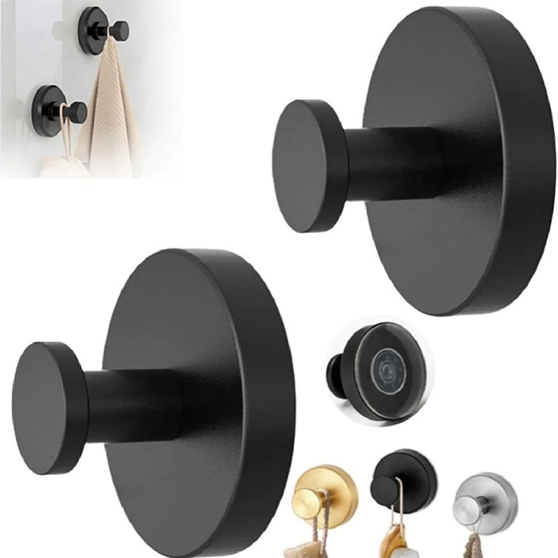 Suction Cup Hooks For Shower Brushed Nickel Towel Hooks Hanger Bathrooms 304 Stainless Steel Hooks Home Storage Holder Hook