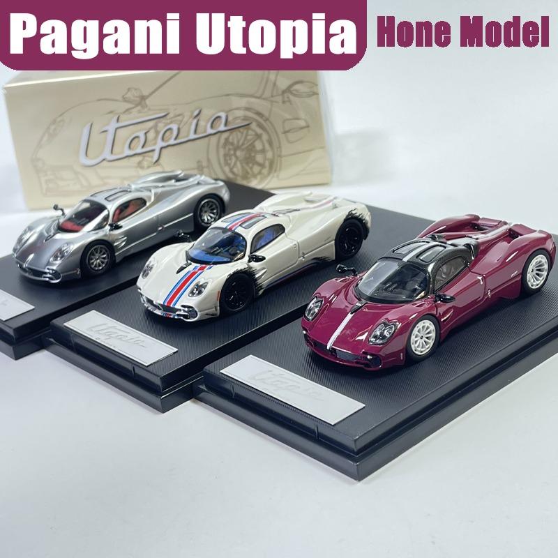 Hone Model 1/64 Pagani Utopia In Stock with An Engine Alloy Motor Vehicle Toy Die-casting Metal Model Collection Boy Gifts