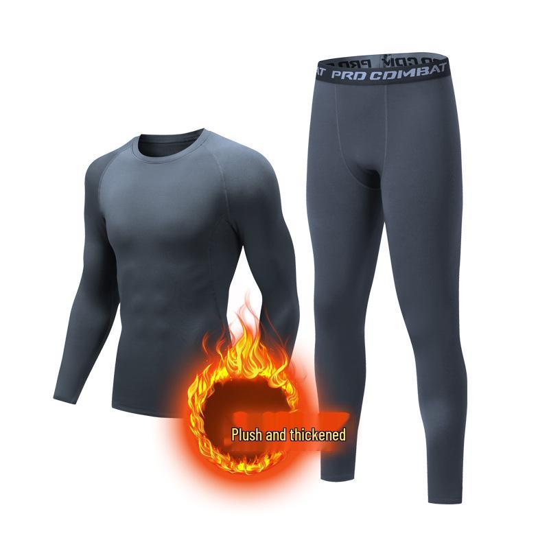 Men's Compression Sports Tights - Warm, Quick-Dry, High-Elastic for Winter Fitness & Basketball.