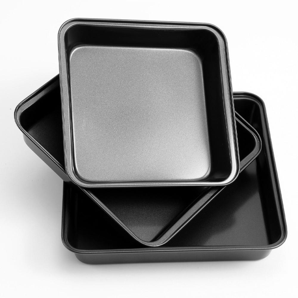22cm 25cm 27cm Square Cake Pan Rust-resistant Lasagna Cooking Pan New Cake Baking Mold  Kitchen Use
