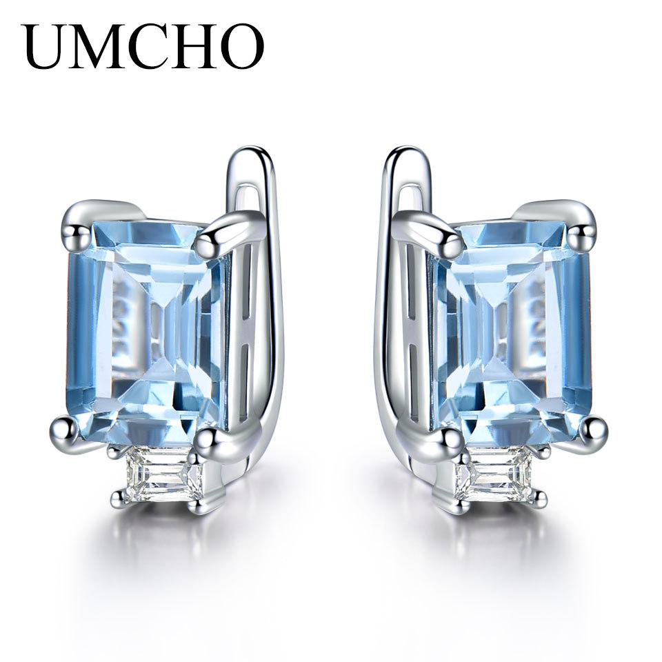 Gica Gema Jewelry S925 Sterling Silver Square Geometry STemperament Stud Earrings For Women Fine High Grade Jewelry Gift To Valentine's