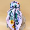 The Four Seasons Popular Shawls Fashion Design Sunscreen Scarves Luxury 90X90CM Square Silk Hijab  New Women Beach Headscarf