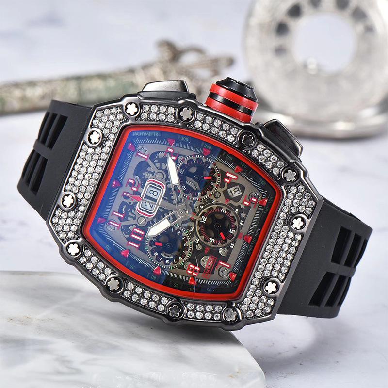 Barrel-Shaped Quartz Watch with Multifunctional Design and PU Strap