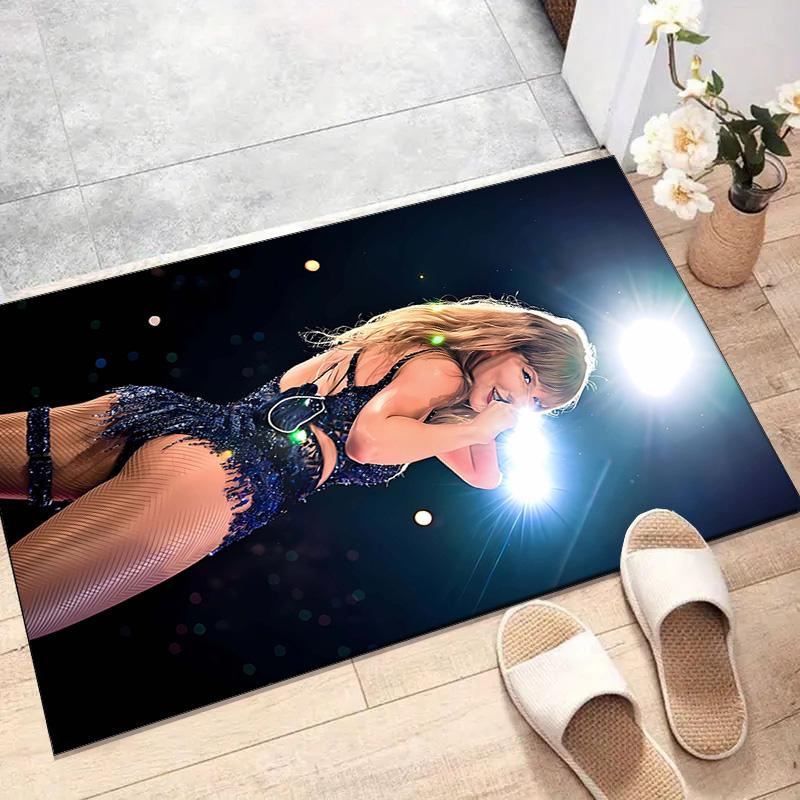 1pc Taylor Swift1 Design Printed Area Rug Carpet for Bedroom Living Room Home Decor Rugs Mat Non Slip Mat Rug for Bedside