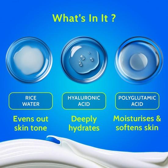 Chemist at Play Feuchtigkeitsspendende Körperlotion mit Reiswasser und Hyaluronsäure für tiefe Feuchtigkeitsversorgung | Alle Hauttypen | Vegan und frei von Tierversuchen | 200 ml