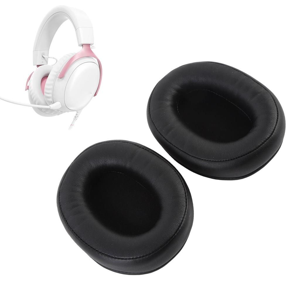 2 Pcs Headphone Ear Pads Comfortable Sound Insulation Protein Leather Headset Ear Cushions for ATH-M50X M40X M30X M50