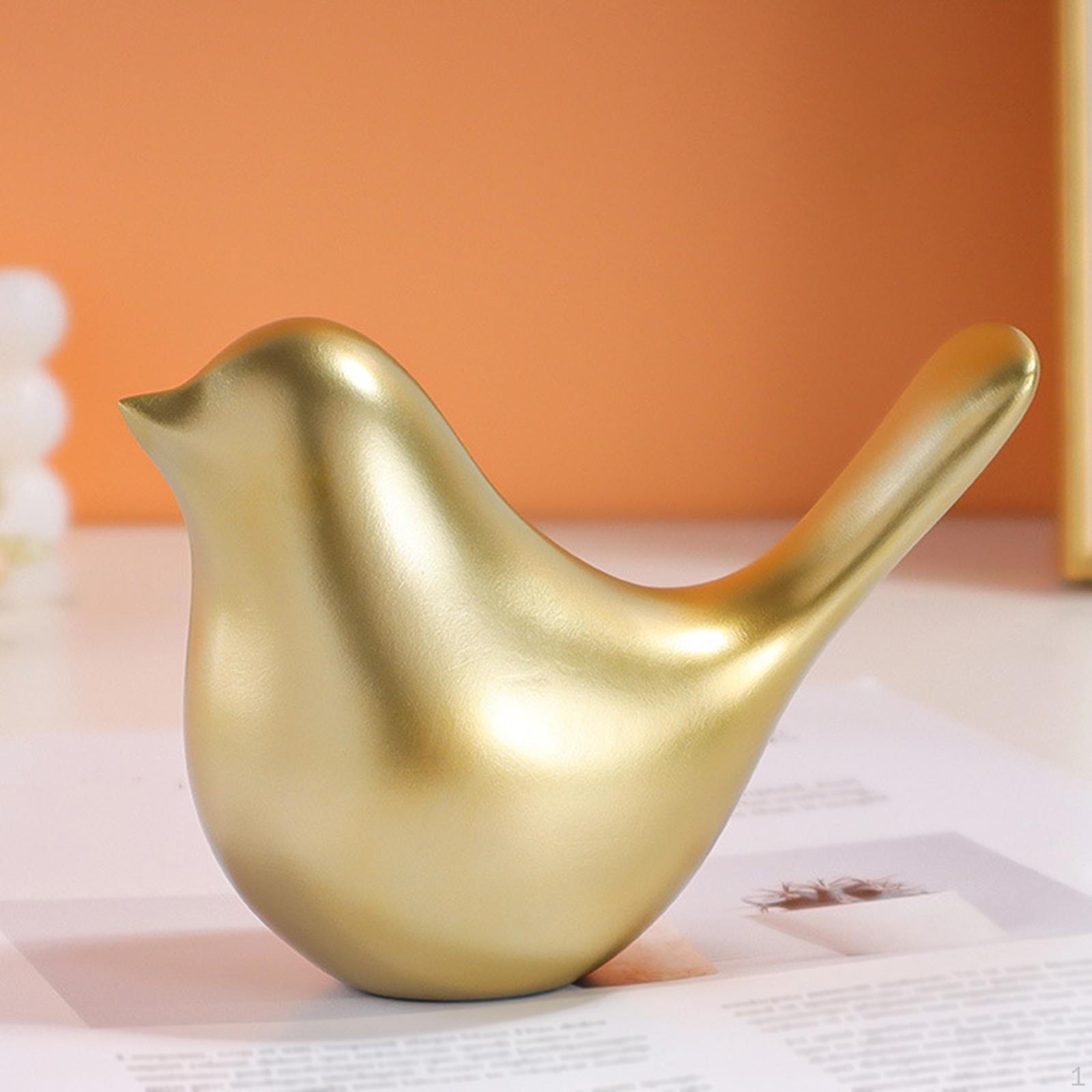 Bird Figurine Animal Statue Modern Style Display Desktop Decoration Home Decor Sculpture L
