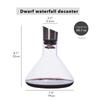 Wine Decanter, Wine Aerator with Built-in-Aerator Stainless Steel Filter, Hand Blown Lead-free Crystal Glass Wine Decanters