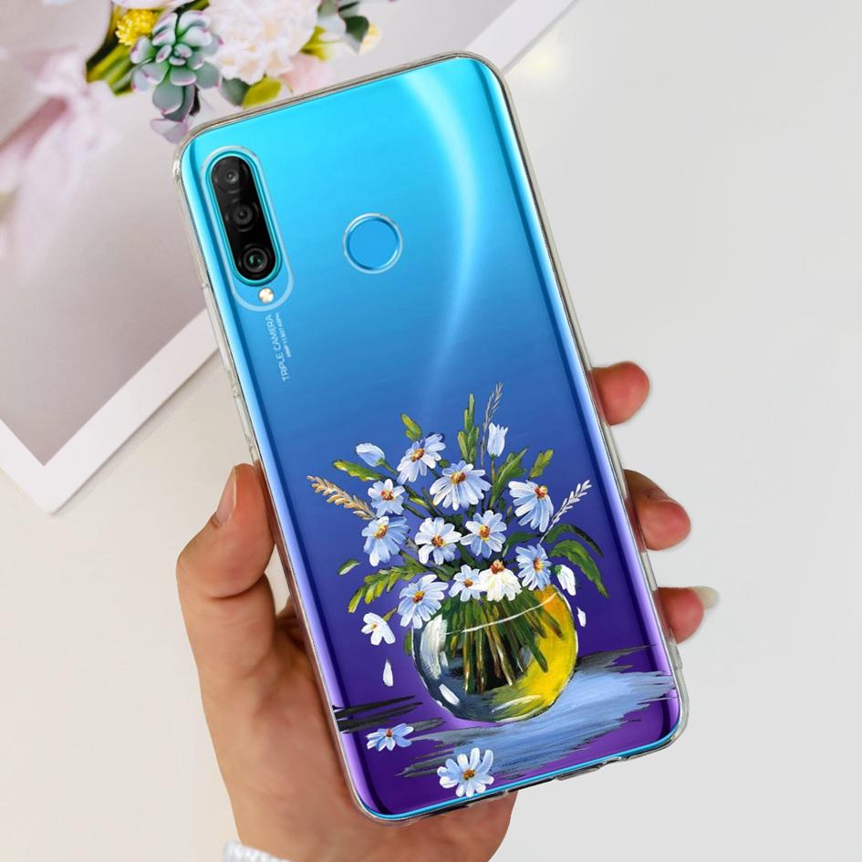 For Huawei P30 Lite Case MAR-LX1M MAR-L21A MAR-LX1A Cute Astronaut Cover Clear Silicone Bumper For Huawei P30 Pro Lite P 30 Capa