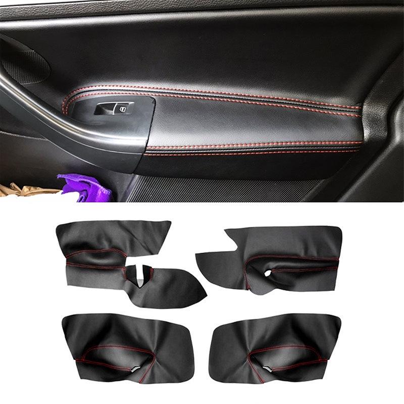 Panou ușă din piele compatibil cu cotieră pentru Volkswagen Sagitar, Golf 5, Jetta 2005-2010