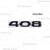 Metal For w333 2008 3008 4008 5008 208 308 408 508 Tricolor Emblem Car Sticker Letter Badge Decal Body Rear End Trunk Decor 333w