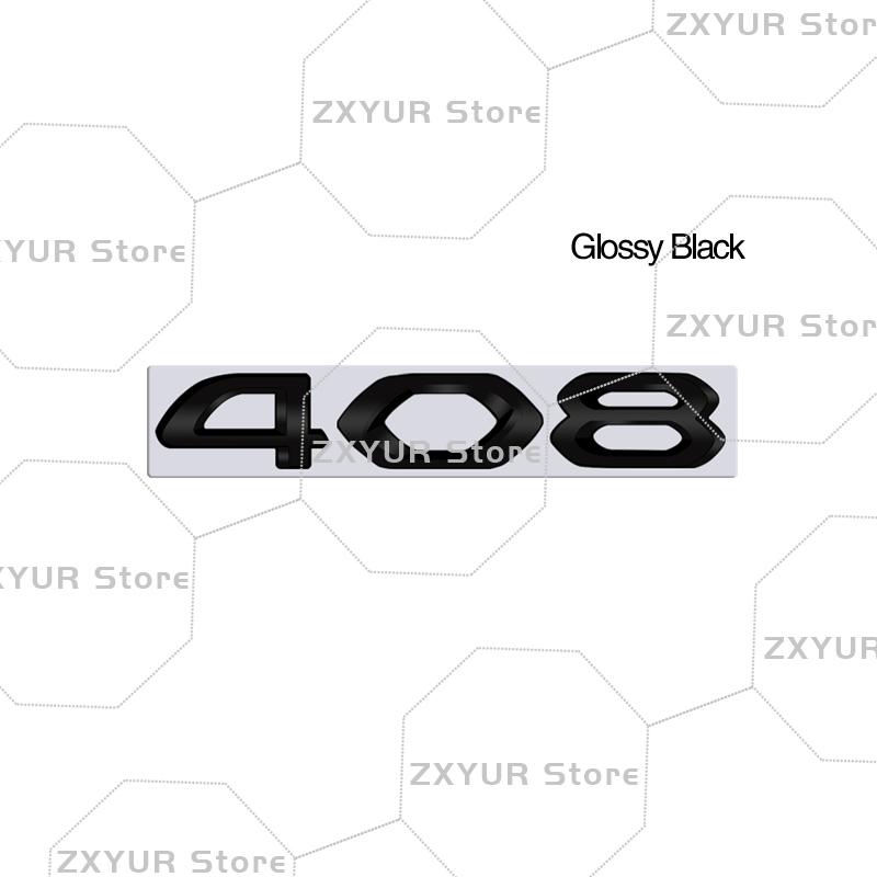 Metal For w333 2008 3008 4008 5008 208 308 408 508 Tricolor Emblem Car Sticker Letter Badge Decal Body Rear End Trunk Decor 333w