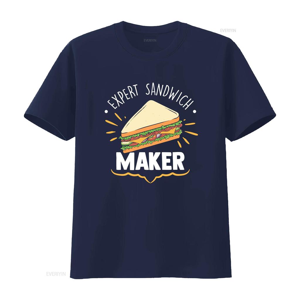 Expert Sandwich Maker Funny Making Enthusiast T Shirt vintage Washed Soft fashion Versatile Casual graphic Slightly Unisex