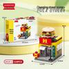 Lego-Compatible Street View Snack Street Mini City Building Toys for Kids - Creative Gifts for Boys & Girls