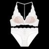Reggiseno a triangolo push-up senza ferretto in pizzo francese - Estivo Sexy Senza Schiena Chiusura Anteriore