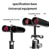 Robusto Adattatore per Treppiede per Binocolo in Lega di Alluminio per Migliore Osservazione degli Animali Bird Watching Caccia, Attività all'Aperto