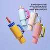 Haskoss Cold Brew Coffee Cup, Ice Cup, Large Capacity Chara Collabo Water Bottle, Thermal Mug, Tumbler, and Coffee Cup, Yellow