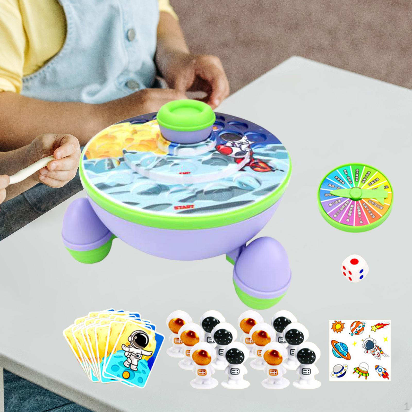 

Astronauts Chess Toy Hand Eye Coordination Puzzle Space Board Game Tabletop Balance for фиолетовый
