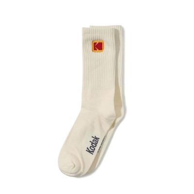Kodak Apparel ColorPlus Mini Logo Crew Socks IVORY